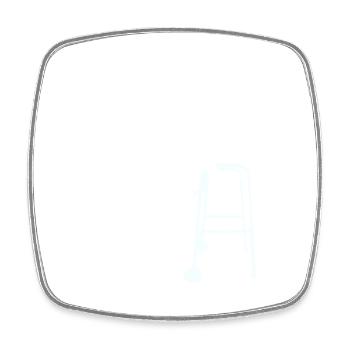 Retired Grandpa Grandpa Old Grandpa Walking Aid Hat Coat - Square fridge magnet - white - Front