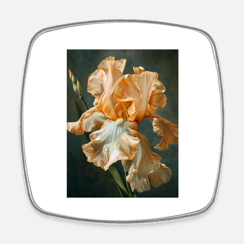 Iris FL 73 - Viereckiger Kühlschrankmagnet - Weiß