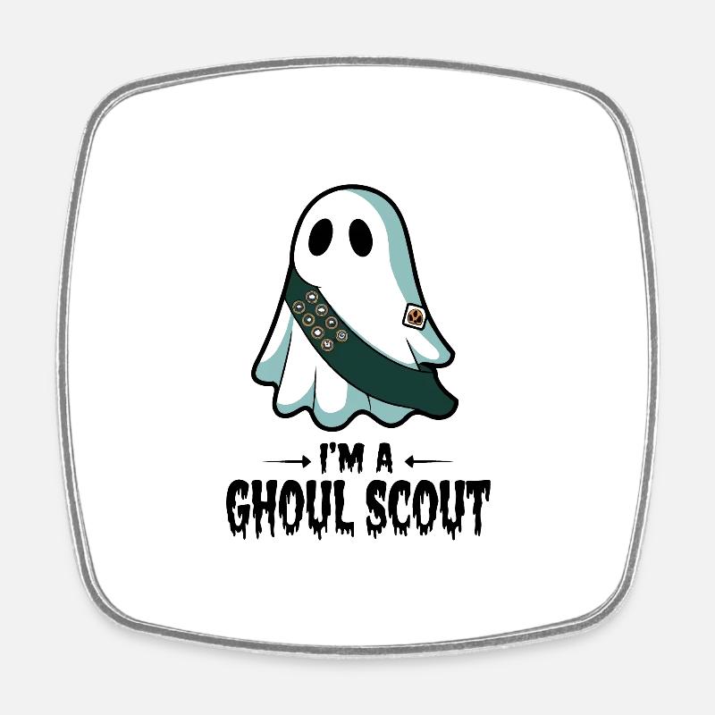 Ich bin ein Ghul-Scout - Viereckiger Kühlschrankmagnet - Weiß