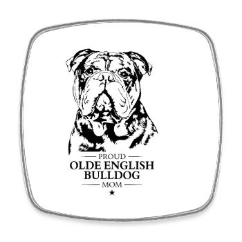Olde English Bulldog Mom Hunde Hund OEB Wilsigns - Viereckiger Kühlschrankmagnet - Weiß - Vorne