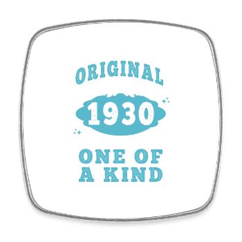 Original 1930's Vintage Retro. Birthday Tshirt 2 - Square fridge magnet - white - Front