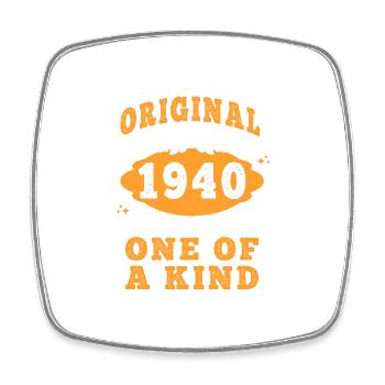 Vintage Born in 1940 made in 1940 85 years. Art_20 - Square fridge magnet - white - Front