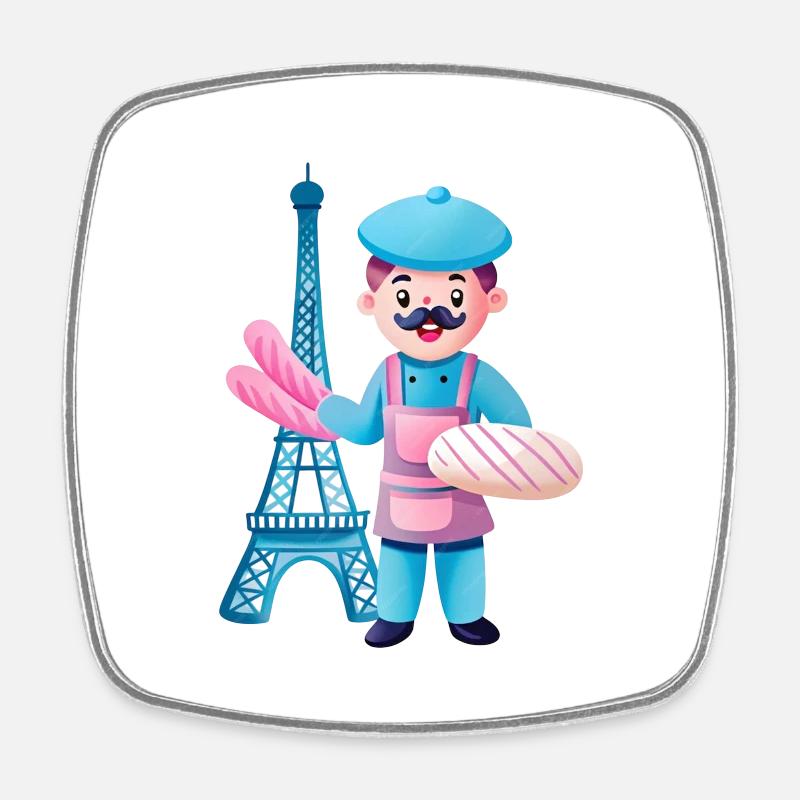 Le francais - Magnet carré - blanc