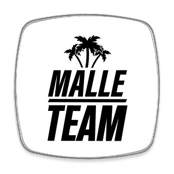 Malle Team - Square fridge magnet - white - Front