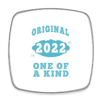 Original 2022 Vintage retro. Tshirt anniversaire 2 - Magnet carré - blanc - Devant