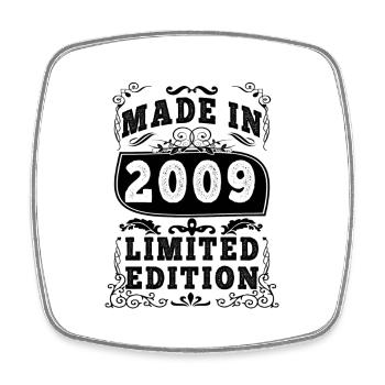 2009 Original 2009 Vintage Vintage Retro anniversa - Square fridge magnet - white - Front