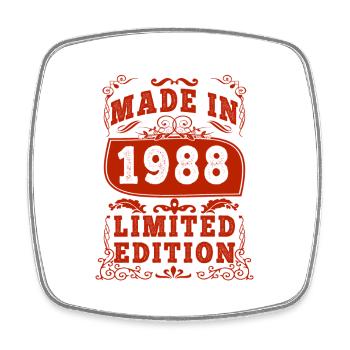 1988 Birthday 1988 Born in 1988 Birthday - Square fridge magnet - white - Front