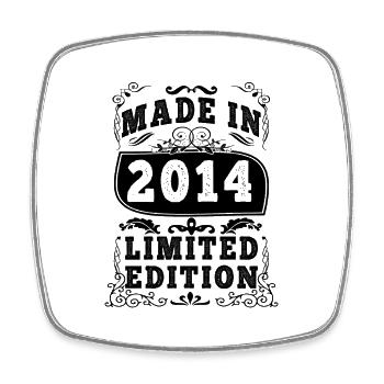 2014 Original 2014 Vintage Vintage rétro anniversa - Magnet carré - blanc - Devant