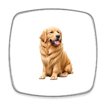 Golden Retriever - Viereckiger Kühlschrankmagnet - Weiß - Vorne