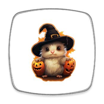 Cute Halloween Monster - Square fridge magnet - white - Front