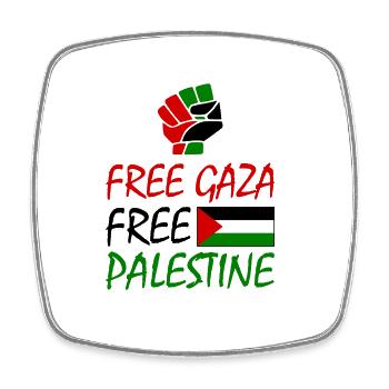 Free gaza Free palestine - Square fridge magnet - white - Front
