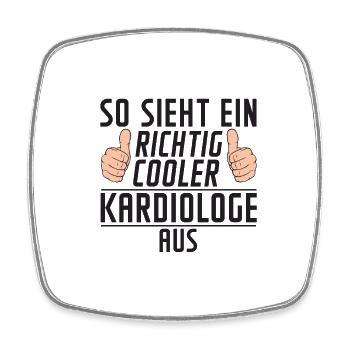 Kardiologe | lustig | Kardiologie Spruch - Viereckiger Kühlschrankmagnet - Weiß - Vorne