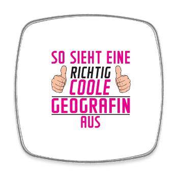 Geografin | Büro | Geografie | Definition - Viereckiger Kühlschrankmagnet - Weiß - Vorne