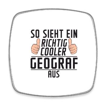Geograf | Büro | Geografie | | Spruch - Viereckiger Kühlschrankmagnet - Weiß - Vorne