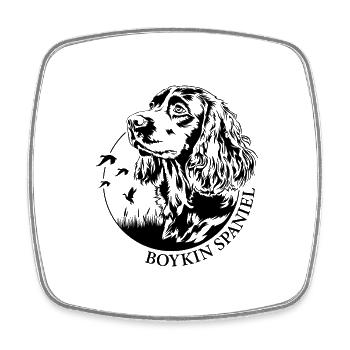 Boykin Spaniel Hunting Portrait Dogs Dog Wilsigns - Square fridge magnet - white - Front