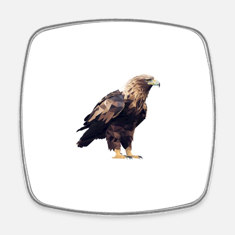 EAGLE - Square fridge magnet - white