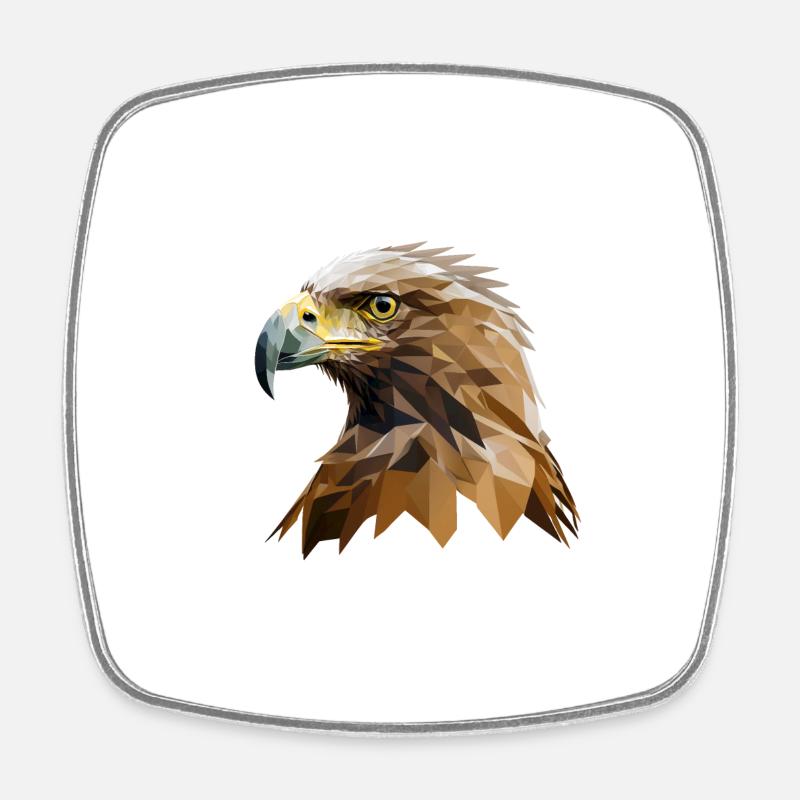 EAGLE - Viereckiger Kühlschrankmagnet - Weiß