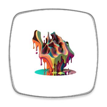DRIPPY - Square fridge magnet - white - Front