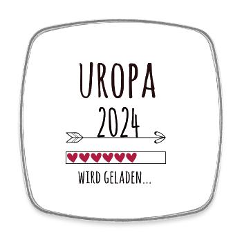 Uropa 2024 Schwangerschaft Opi Geschenk - Viereckiger Kühlschrankmagnet - Weiß - Vorne