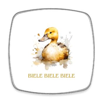 BIELE BIELE BIELE - Viereckiger Kühlschrankmagnet - Weiß - Vorne