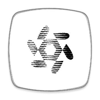 KUNST. GEEK. WEINLESE. GRAFIK. MANGA. ASIEN - Viereckiger Kühlschrankmagnet - Weiß - Vorne