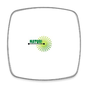 Natur - Viereckiger Kühlschrankmagnet - Weiß - Vorne