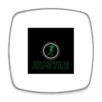 Hustle grün black - Viereckiger Kühlschrankmagnet - Weiß - Vorne