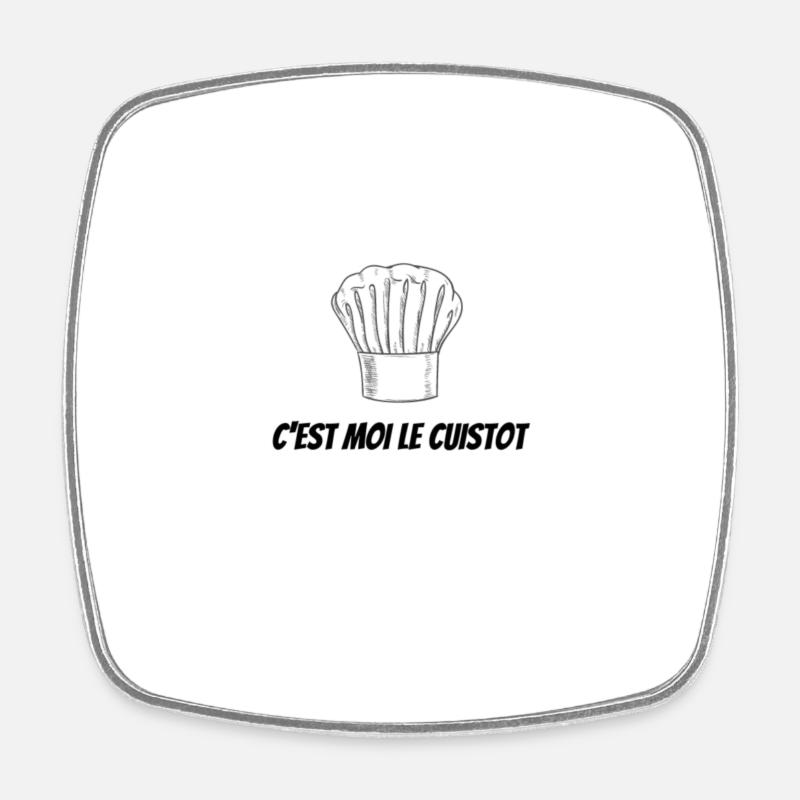 C'EST MOI LE CUISTOT - Magnet carré - blanc