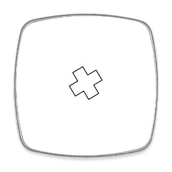 Trust in God - Square fridge magnet - white - Front