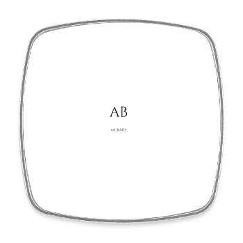 Baby Advent 2 - Magnet carré - blanc - Devant