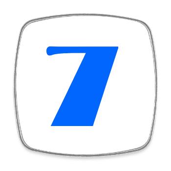 7. BIRTHDAY. HAPPY BIRTHDAY - Square fridge magnet - white - Front