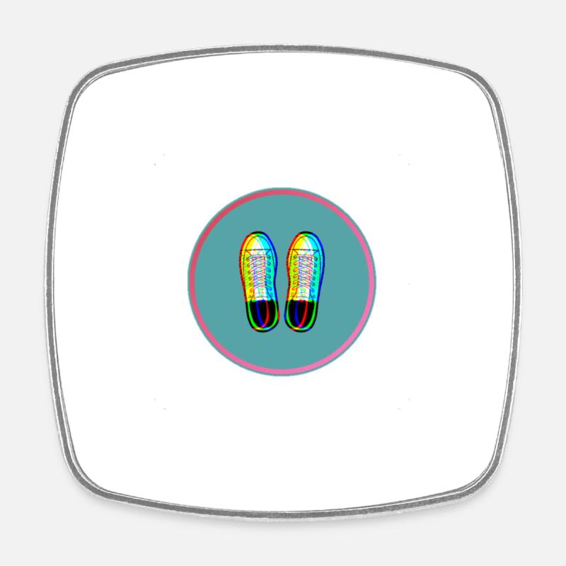 Shoes - Square fridge magnet - white