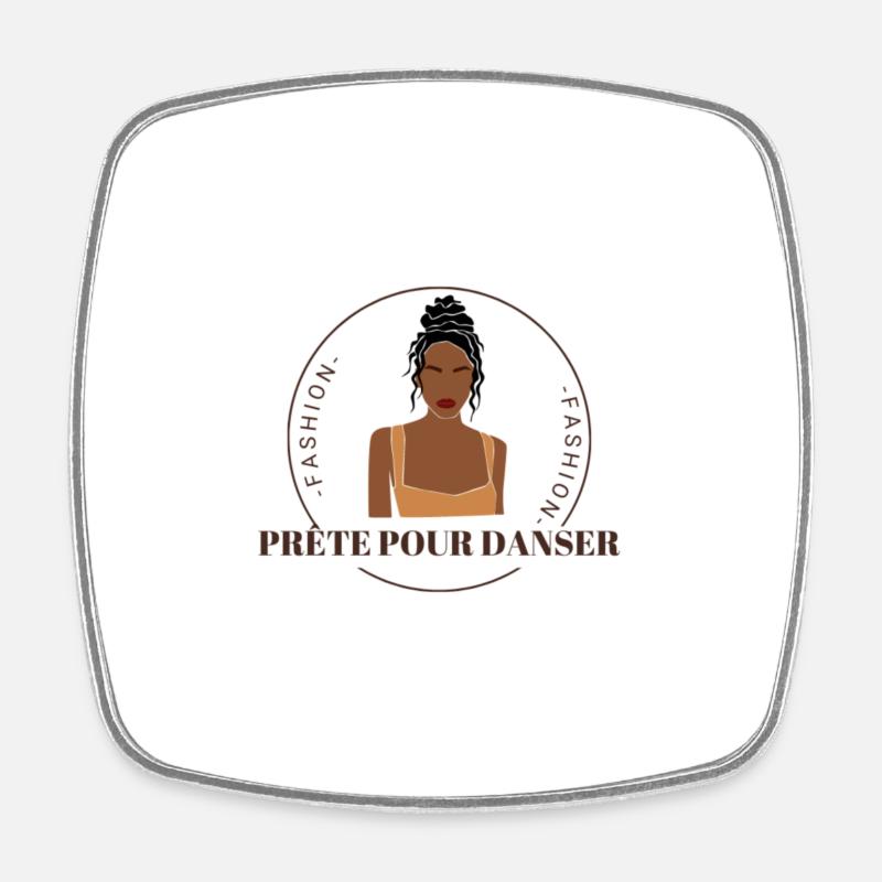 PRETEPOUR DANSER - Square fridge magnet - white
