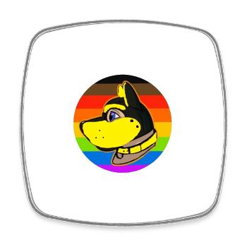 Puppy Hood Logo Gelb - Viereckiger Kühlschrankmagnet - Weiß - Vorne