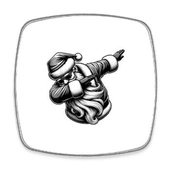 Christmas Santa Dabbing Boys Santa Xmas - Square fridge magnet - white - Front