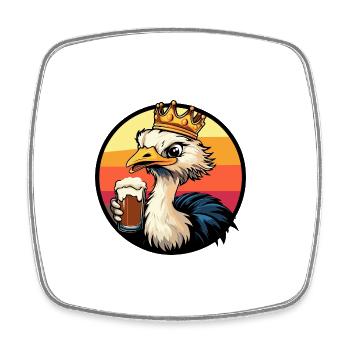 Strauß Bier - Viereckiger Kühlschrankmagnet - Weiß - Vorne