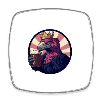 Bière Harpy Bird - Magnet carré - blanc - Devant