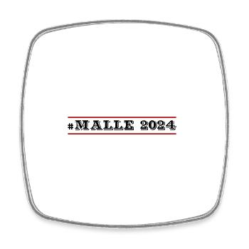 Malle 2024 - Square fridge magnet - white - Front