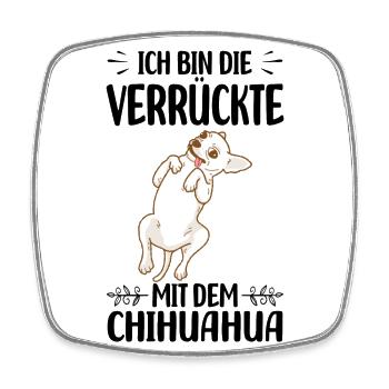 Chihuahua - Viereckiger Kühlschrankmagnet - Weiß - Vorne