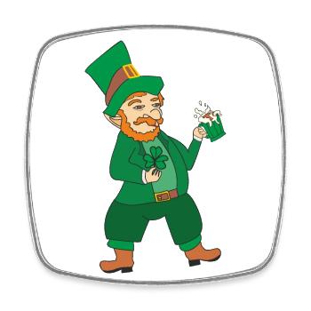 Patrick's day - Square fridge magnet - white - Front