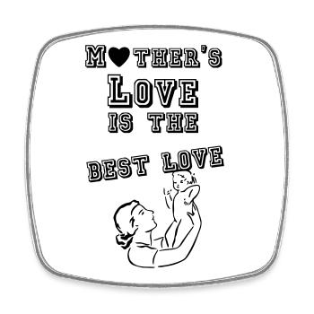 Mother’s love is the best love cadeau - Magnet carré - blanc - Devant