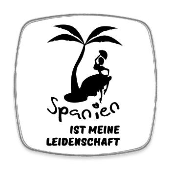 Spanien - meine Leidenschaft Urlaub Geschenk - Viereckiger Kühlschrankmagnet - Weiß - Vorne