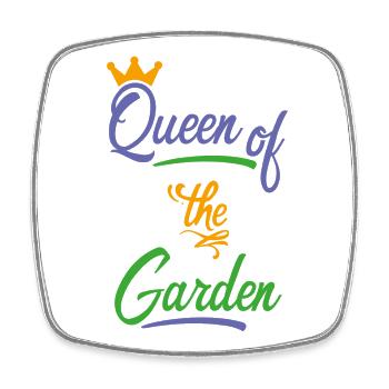 Garten - Viereckiger Kühlschrankmagnet - Weiß - Vorne