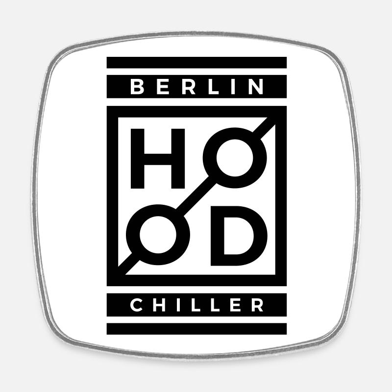 Modern Hood Chiller Berlin - Square fridge magnet - white