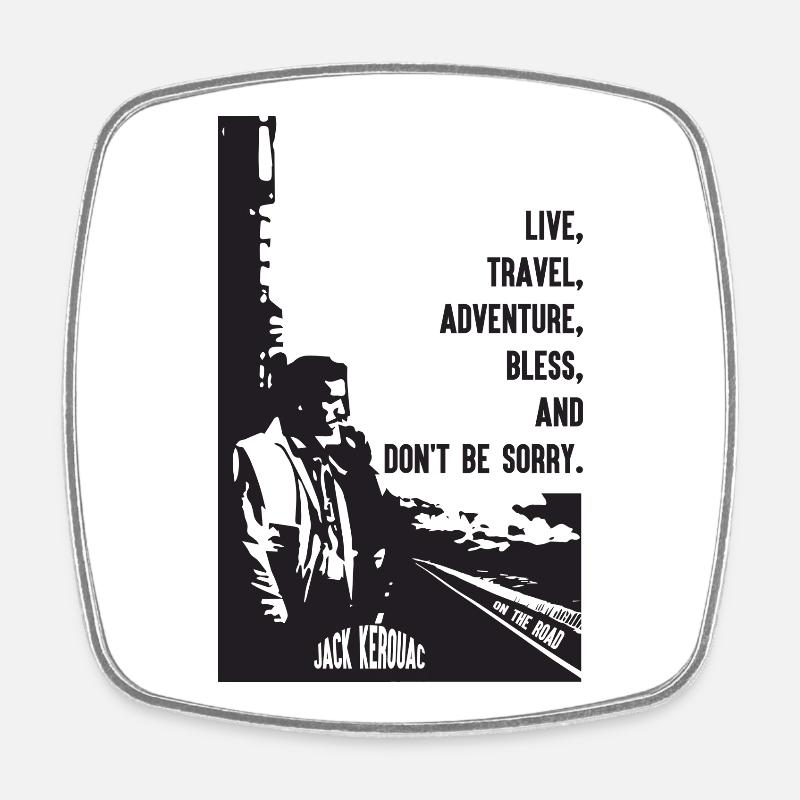 JACK KEROUAC - Magnet carré - blanc