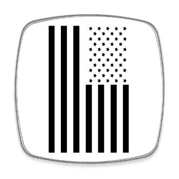 Stars and Stripes American Flag - Square fridge magnet - white - Front