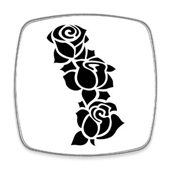 tatouage - Magnet carré - blanc - Devant