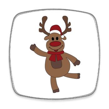 Weihnachten - Viereckiger Kühlschrankmagnet - Weiß - Vorne