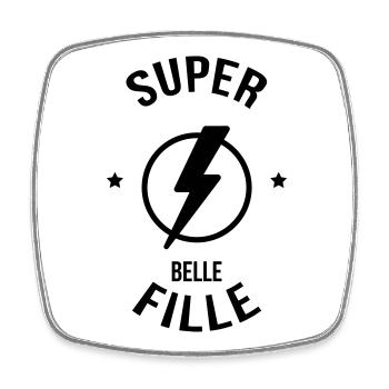 belle-fille / beau-fils / beau fils / belle fille - Magnet carré - blanc - Devant