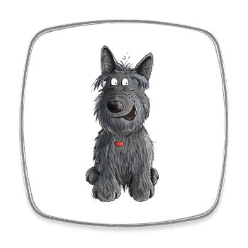 Sweet Scottish Terrier I Scottie Dog Gift - Square fridge magnet - white - Front